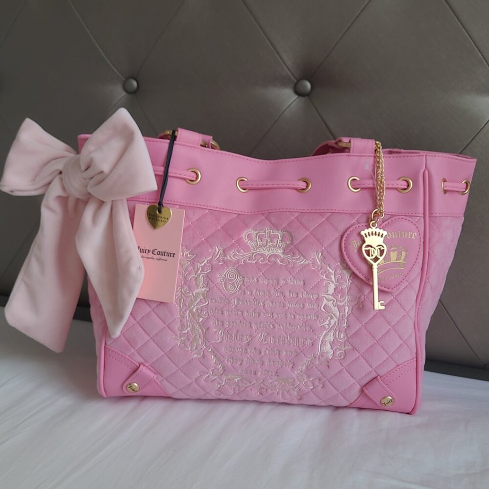 Juicy Couture Juicy Tale Daydreamer Tote in Pink Cherry Blossom